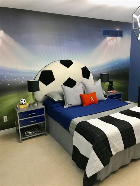 football themed boys room